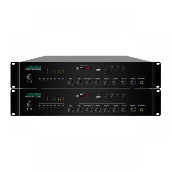 МИКШЕР-УСИЛИТЕЛЬ DSPPA MP212U МИКШЕР-УСИЛИТЕЛЬ DSPPA MP212U