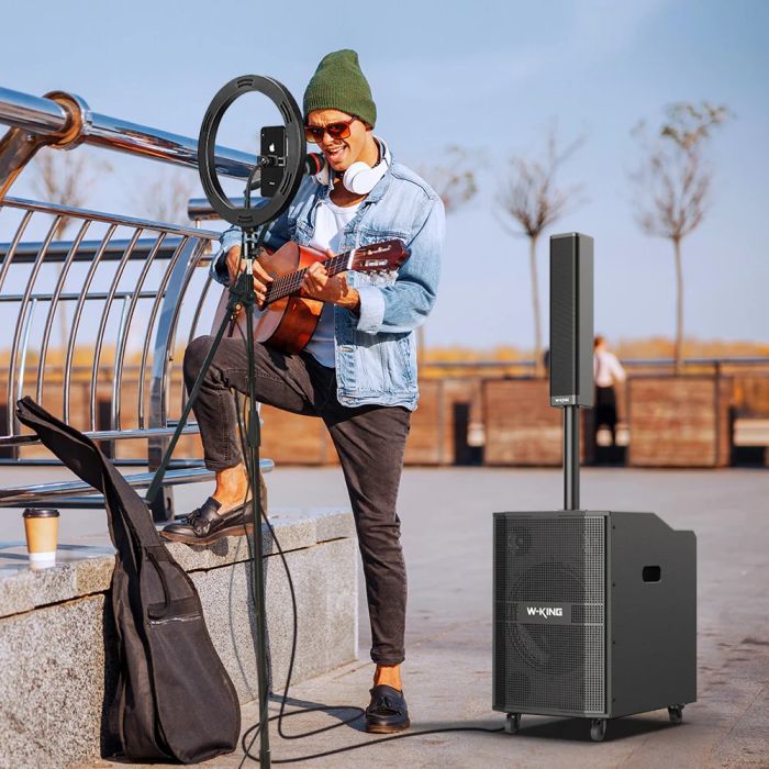 Портативная колонка с микрофоном W-king K30